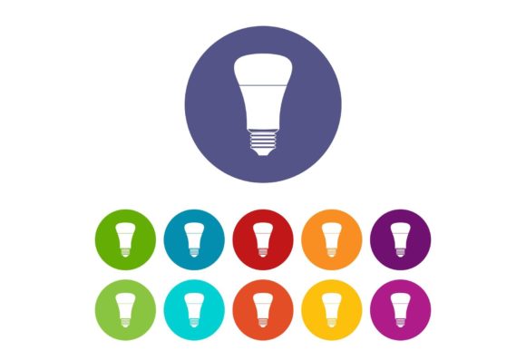 Download Led Bulb Set Icons - Premium Resources