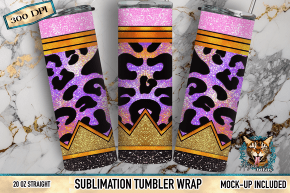 Download Purple Glitter Leopard Crown Sublimation - Glitter Collection