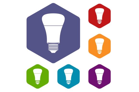 Download Led Bulb Icons Set - Led bulb Collection
