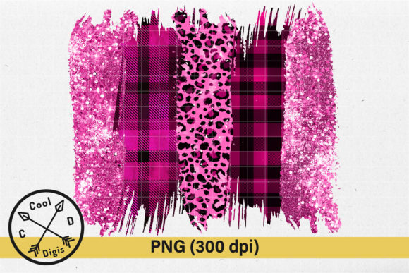 Download Pink Gold Glitter Leopard Brush Strokes - Glitter Collection
