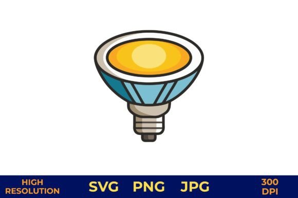 Download LED Bulb Glowing with Warm Yellow Light - Led bulb Collection