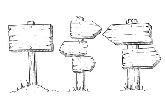 Download Sketchy Wooden Billboard - Billboard Collection