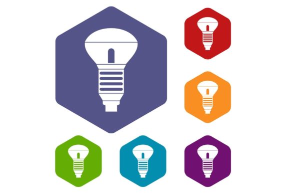 Download Led Bulb Icons Set - Led bulb Collection