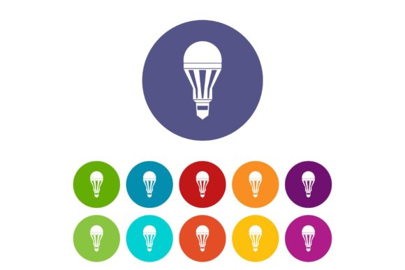Download Led Bulb Set Icons - Led bulb Collection