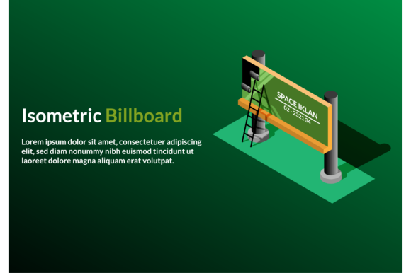 Download Vector Isometric - Billboard Reklame Adv - Billboard Collection